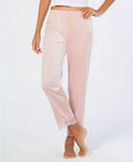 I.n.c. Lace-Trim Printed Velvet Pajama Pants by Vanessa Jane