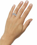 Inc International Concepts Silver-Tone Pave Ring, Size 5 by Vanessa Jane