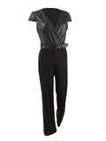 Lauren by Womens Belted Glitter Jumpsuit, Size 6 by Vanessa Jane