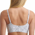DKNY Snake-Print Twist-Front Bikini Top Pearl Gray White by Vanessa Jane