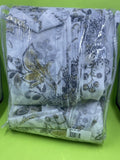 Marrakesh 4-Pack Rod Pocket Solid with Printed Voile Window Curtain Panels by Vanessa Jane