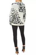 Vince Camuto Womens Animal Print Jacquard Fuzzy Sweater, Size XL by Vanessa Jane