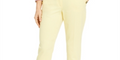 Bar Iii Women's Buttoned Slim Straight-Leg Dress Pants by Vanessa Jane