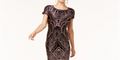Jump Womens Black Jewel Neck Body Con Cocktail Dress by Vanessa Jane
