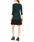 Taylor Animal-Print Sweater Dress, Size 1X by Vanessa Jane