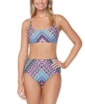 Raisins Juniors Wild About You Printed Twist-Back Bikini Top, Us Small by Vanessa Jane