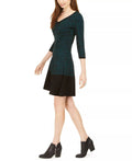 Taylor Animal-Print Sweater Dress, Size 1X by Vanessa Jane