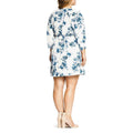 City Chic Womens Plus Floral Tie Waist Shirtdress by Vanessa Jane