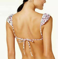 Hula Honey Juniors Cheetah Swirl Ruffled Push-Up Bikini Top by Vanessa Jane