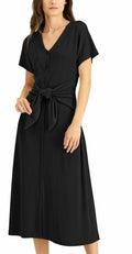 Alfani Beautiful Tie-Front Dress, Size Medium by Vanessa Jane