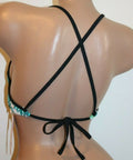 Hula Honey Torrid Tropics Palm Print Push Up Bikini Top, Size X-Small by Vanessa Jane