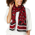 Calvin Klein Leopard Pleated Scarf by Vanessa Jane