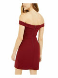 Sequin Hearts Juniors Off-the-Shoulder Sheath Dress, Size 11 by Vanessa Jane