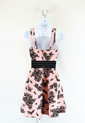 City Studios Juniors Velvet Printed Illusion Dress, Size 3 by Vanessa Jane