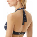 Michael Kors Womens Stretch Lined Ring Tie Halter Swimsuit Top by Vanessa Jane