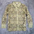 Adiva Embroidered Crochet Mesh Blouse Sheer Color Grass, Medium by Vanessa Jane