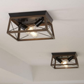 Briarwood Collection Two-light Flush Mount by Vanessa Jane