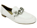 Donald Pliner Womens Nolin Leather Loafer, White, Size 9M by Vanessa Jane
