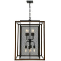 Varaluz Rio Lobo 8 Light Pendant, Dark Oak/Black - 285P08DOBL by Vanessa Jane