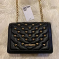 Love Moschino Borsa Matt Nappa Pu Nero Black Leather CrossBody Bag 8L X 3Wx5 by Vanessa Jane