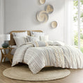 INK+IVY Imani Cotton Printed Comforter Set with Chenille by Vanessa Jane