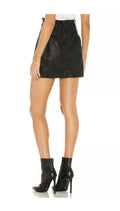 Free People Womens Paperbag Faux Leather Mini Skirt by Vanessa Jane