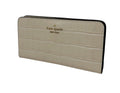 Kate Spade Darcy Croc Embossed Leather Large Slim Bifold Wallet Bare by Vanessa Jane