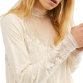 Free People SAHELI TOP Mesh Embroidery Ivory, Size XS by Vanessa Jane