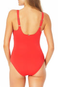 Anne Cole Square-Neck One-Piece Swimsuit, Size 16 by Vanessa Jane