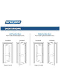 Schlage Merano Right Handed Lever Non Turning Lock Satin Nickel New by Vanessa Jane