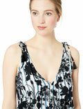 Lucky Brand Womens on the Grid Printed Cover-Up Romper, Size Medium by Vanessa Jane