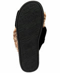 I.n.c. Faux-Fur Cross Band Slippers by Vanessa Jane