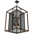 Varaluz Rio Lobo 8 Light Pendant, Dark Oak/Black - 285P08DOBL by Vanessa Jane
