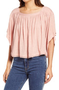 Free People Sunsetter Linen Blend Top by Vanessa Jane