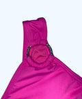 Michael Kors Iconic Solids One Shoulder One-Piece Swimsuit Cerise Size 16 by Vanessa Jane