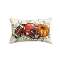 Yxuiyal Fall Pillow Covers 12x20 Inch Plaid Orange Pumpkin Leaf 2 Pack by Deal US