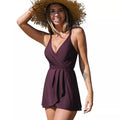 Cupshe Ruched Crossback Swim Dress, by Vanessa Jane