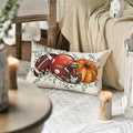 Yxuiyal Fall Pillow Covers 12x20 Inch Plaid Orange Pumpkin Leaf 2 Pack by Deal US