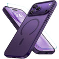 Frosted Shockproof Case With Screen Protector for iPhone 17 Pro Max 16 15 14 13 12 by Merch Section