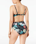 Bar III Floral-Print Tie Front Bralette Bikini Top by Vanessa Jane