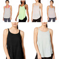 Calvin Klein Racerback Split Hem Performance Athletic Tank Top by Vanessa Jane