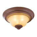 World Imports Elysia Collection 3-Light Antiqued Gold Flush Mount Light by Vanessa Jane