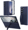 Shockproof Case with Wristband Stand Screen Lens Protector for Samsung Galaxy Z Fold 7 Multicolor