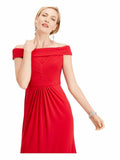 Adrianna Papell Womens Pleated Pintuck Formal Dress by Vanessa Jane