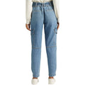 Ralph Lauren Womens Blue Denim Pocketed Tie Cargo Pants,Size 16 by Vanessa Jane