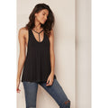 Free People Amelia Black Tank Top - We The Free, Size Small by Vanessa Jane
