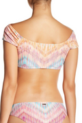 Raisins Juniors Off-The-Shoulder Strappy Lace Front Bikini Top by Vanessa Jane