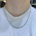 Men’s Genuine Lab Grown Diamond Tennis Necklace D VS 19.30 Carat 14K 20" by DailySale