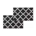 Bibb Home 1-2 Pack Trellis Micro Shag Bath Rugs 20"x 32" by DailySale