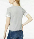 Self Esteem Juniors Contrast Stripe Ruffle-Sleeve T-Shirt by Vanessa Jane